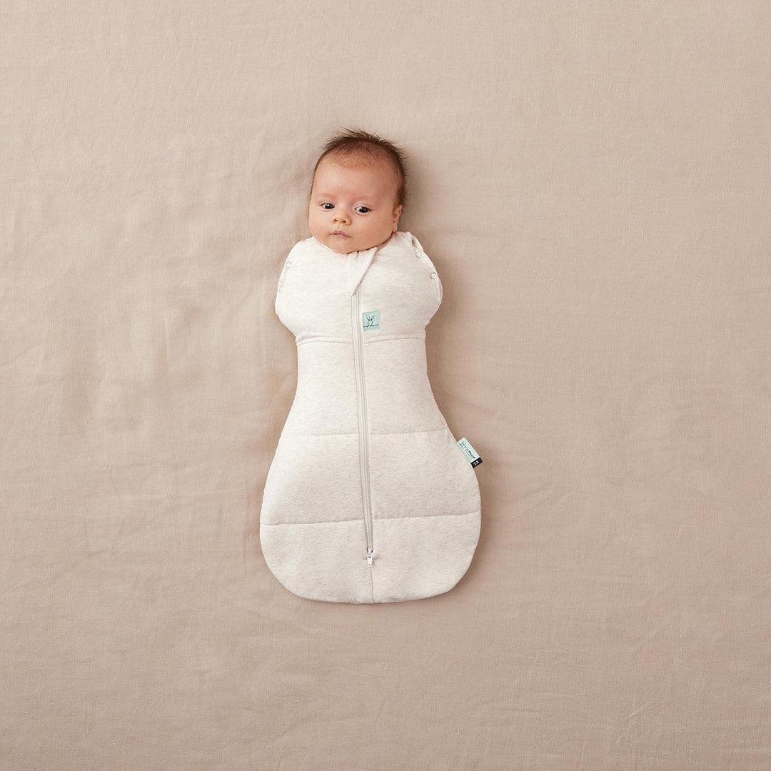 ergoPouch Organic Winter Cocoon Swaddle Sleeping Bag - 2.5 TOG - Oatmeal-Sleepsack Swaddles-Oatmeal-0-3m | Natural Baby Shower