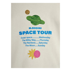 Mini Rodini – Space Tour T-Shirt aus Bio-Baumwolle | Ecru