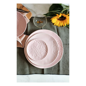 Maison Vessel - Blanca Tatoo Dantel Tabaklar - 2'li Set | Soluk Pembe
