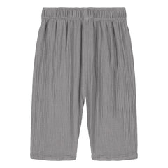 Studio Bohème - Cousin Gaze Organic Cotton Waffle Pants | Gray Blue