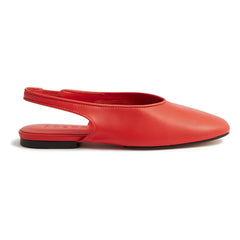 Soeur - Emmett Leather Ballerina Shoes | Red