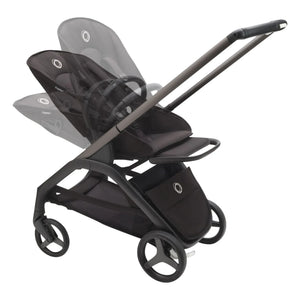 Bugaboo - Bugaboo Dragonfly Şehir Bebek Arabası komple şasi siyah | Taupe kahverengi