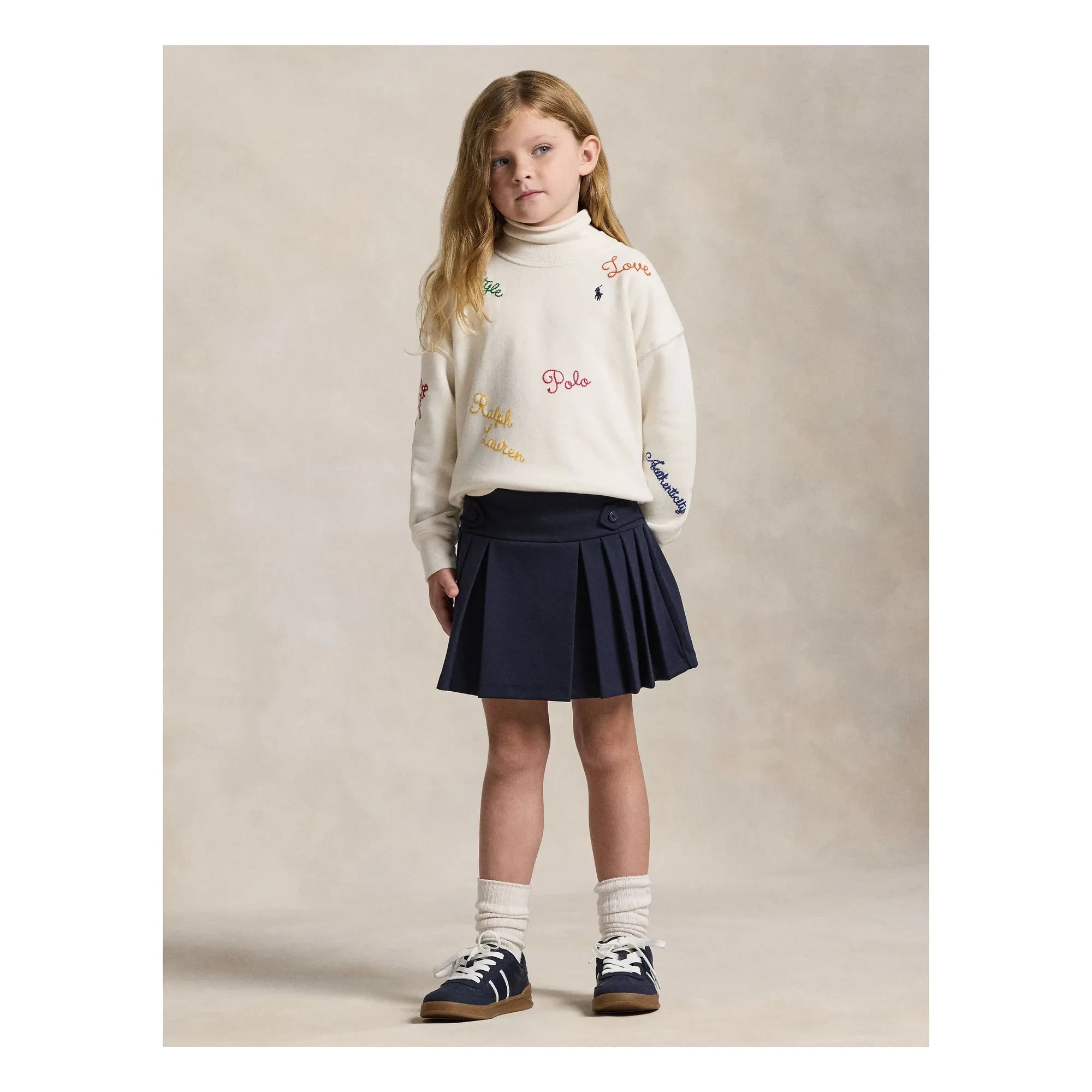 Ralph Lauren – Faltenrock | Marineblau