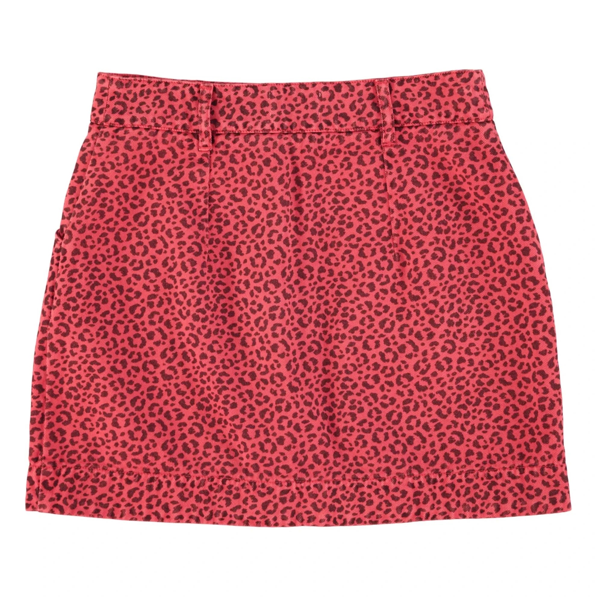 Sisters Department - Pamuk Leopar Etek | Framboise