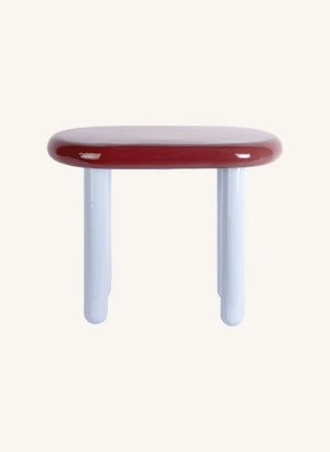 Present Time - Firenze Metal Side Table | Burgundy