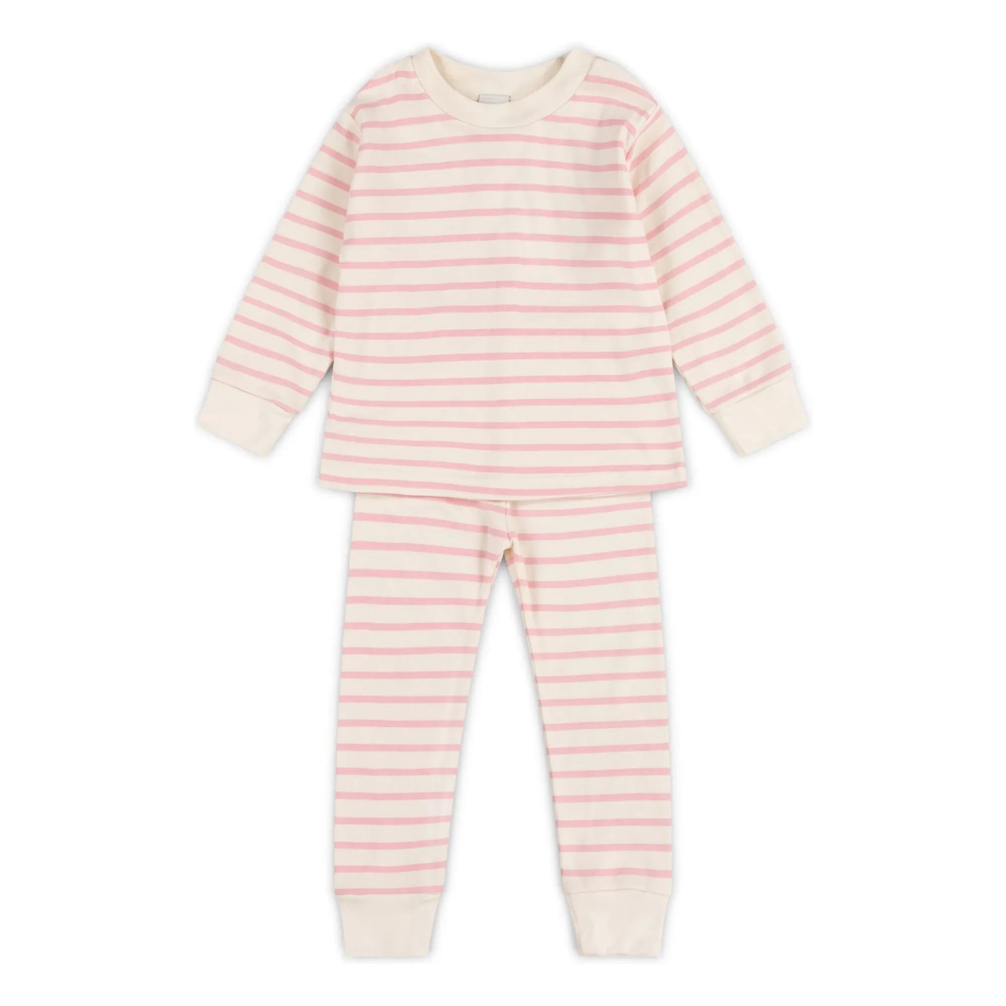 Sleepy Doe - Organic cotton striped pajamas | Pink