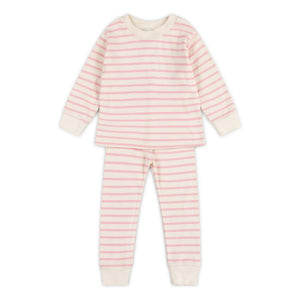 Sleepy Doe - Organic cotton striped pajamas | Pink