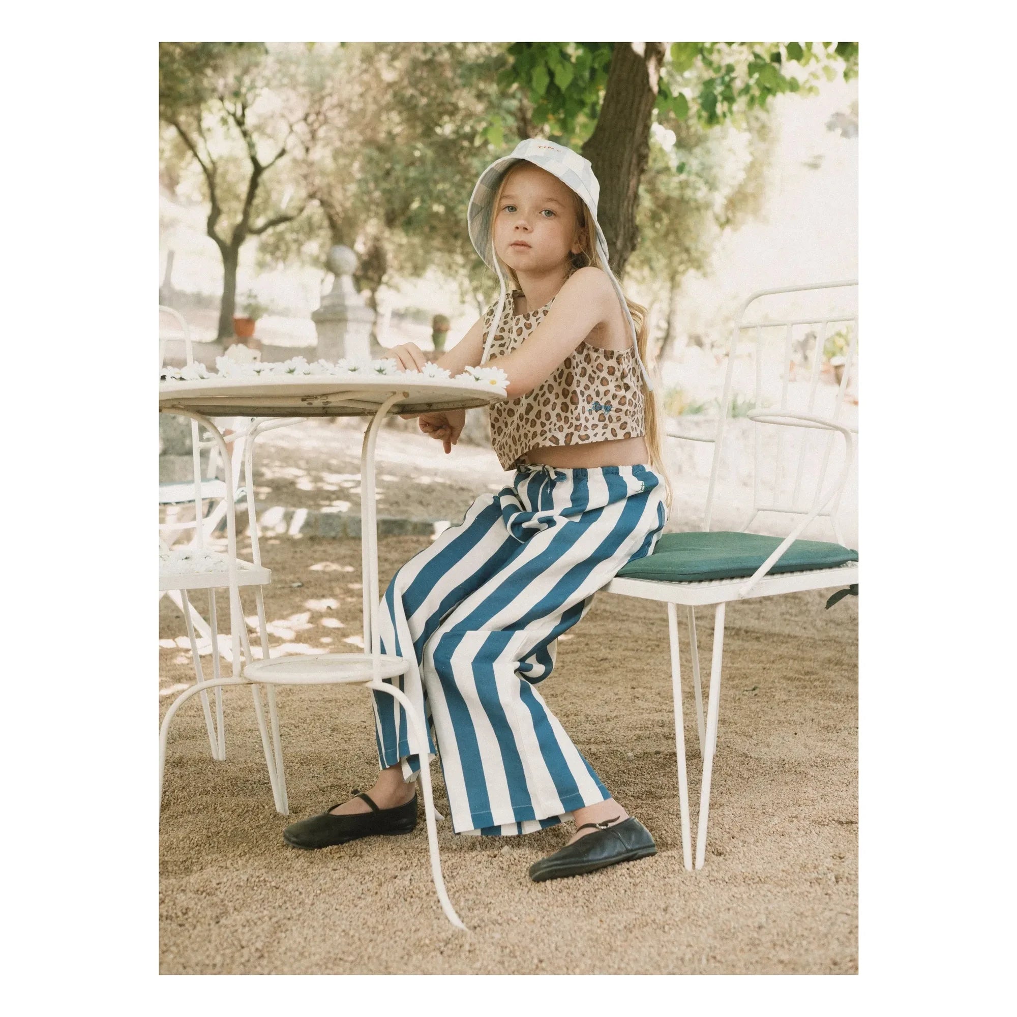 Tinycottons - Blaue Gestreifte Hose | Blau
