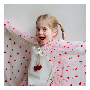 Mimi & Lula – Haargummi-Set mit 8 Mini-Herzen | Rosa