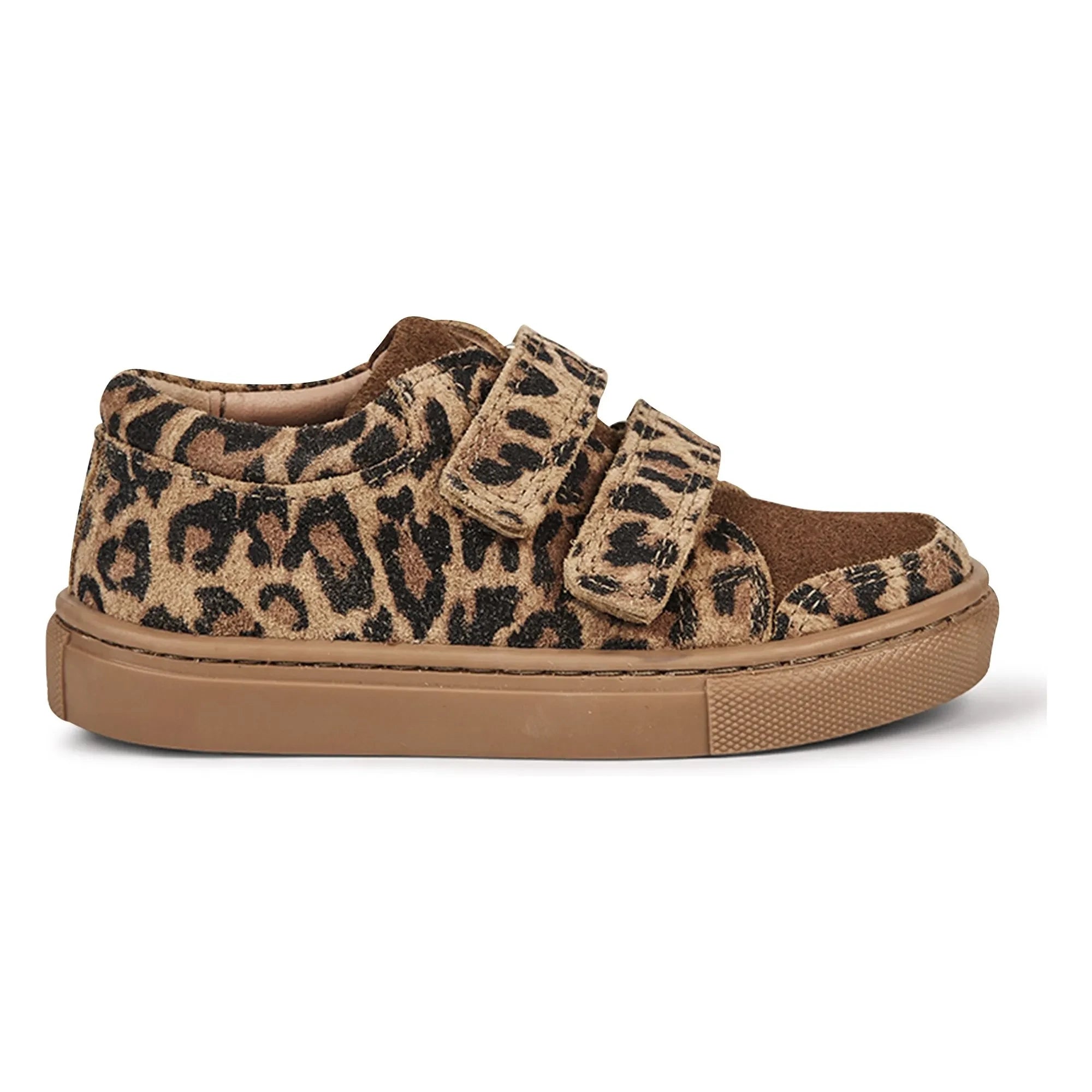 Petit Nord - Scratch Low Leopard Sneakers | Brown