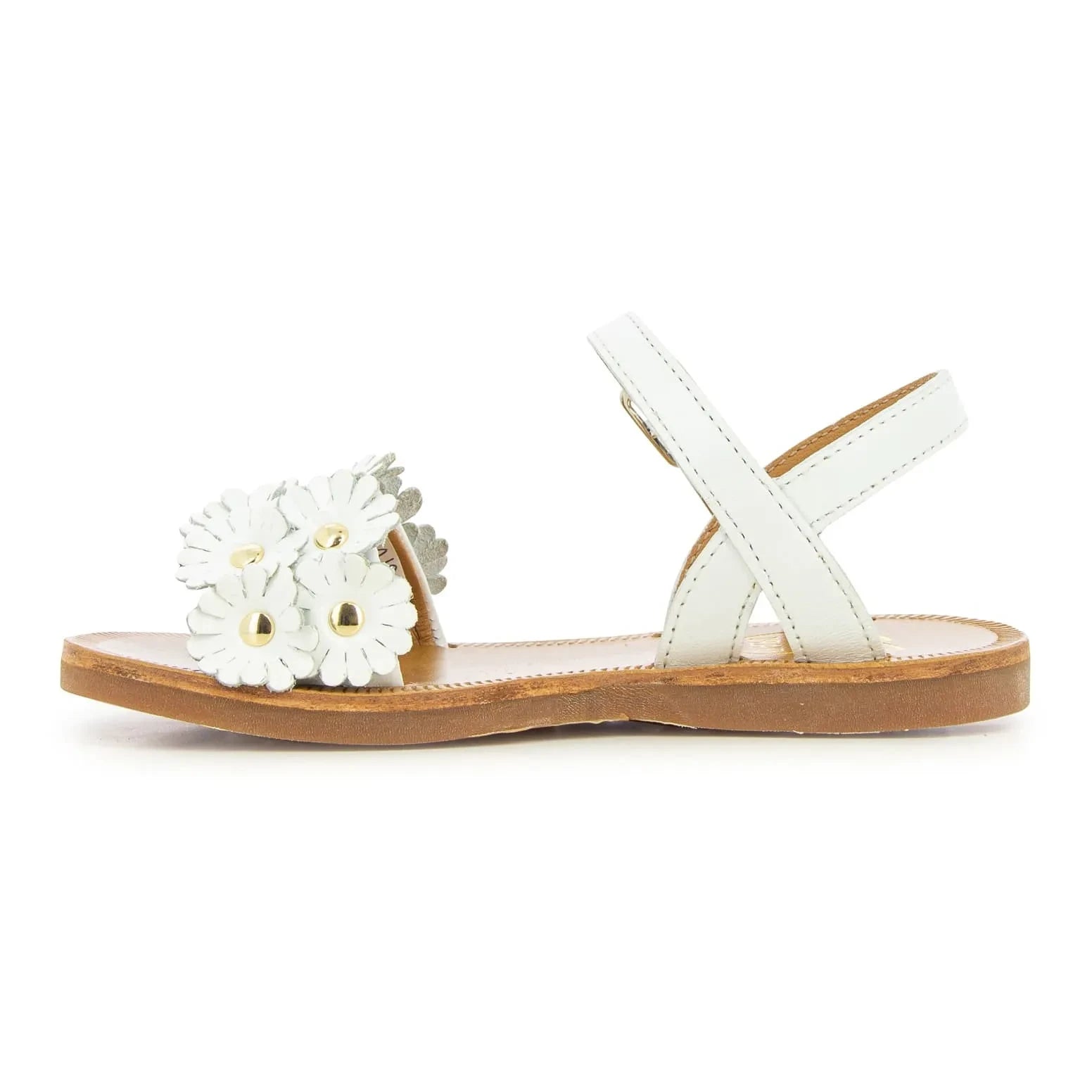 Pom d'Api - Plagette Multi Flo sandaletler | Beyaz
