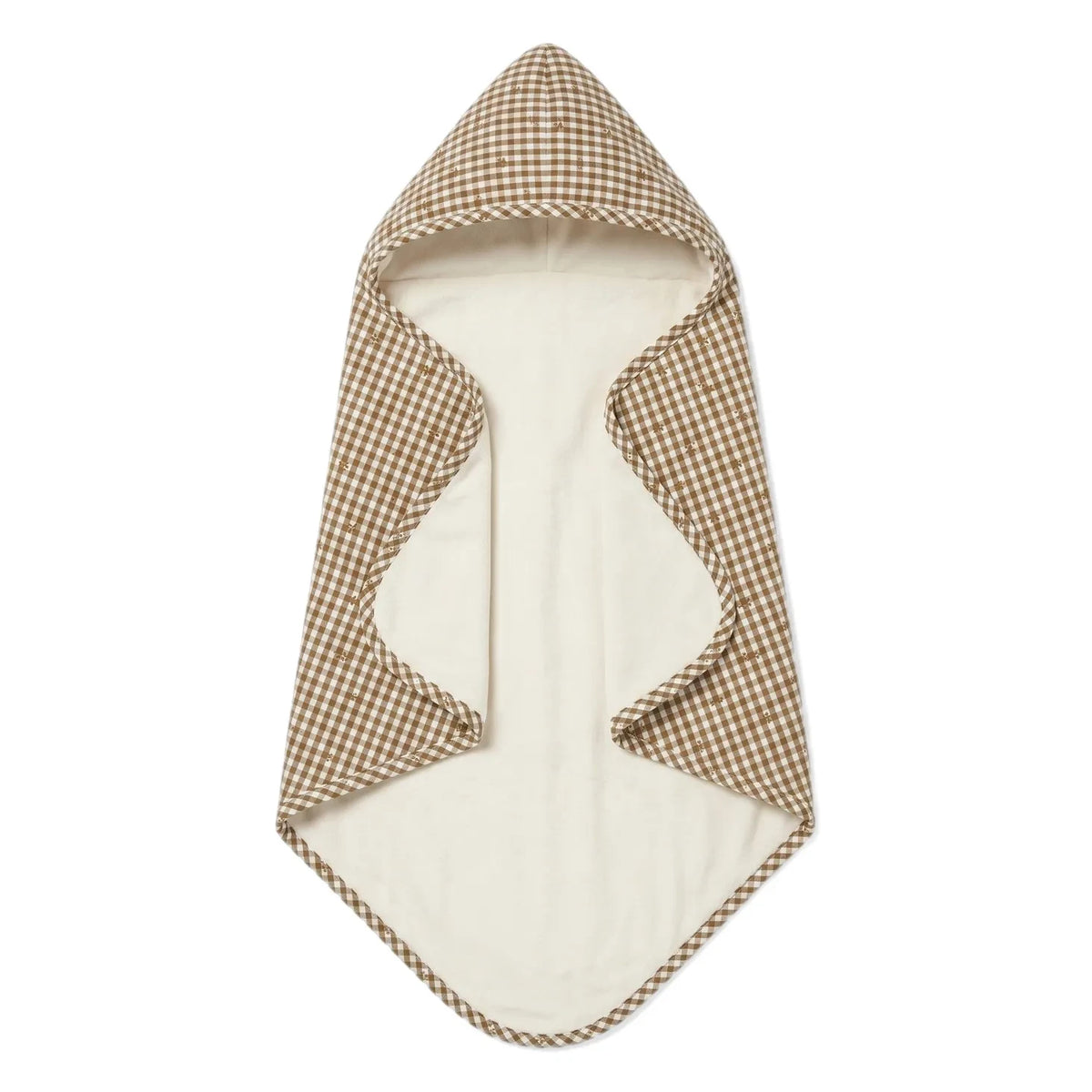 Editions Aimable - Charles bath cape | Noisette Vichy Cotton
