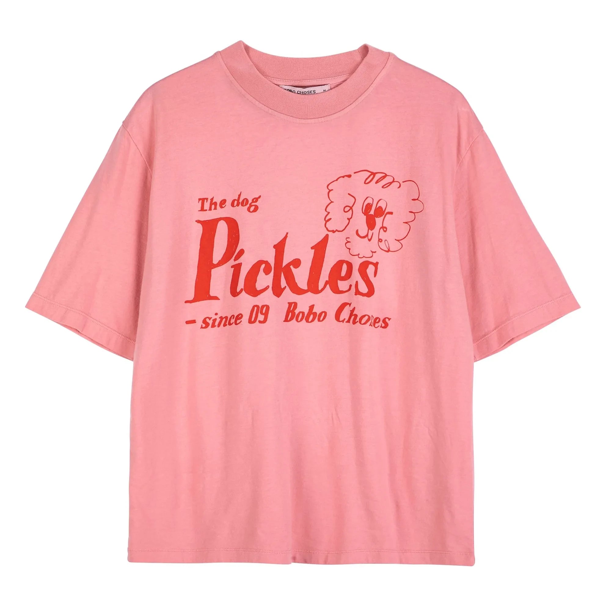 Bobo Choses - The Dog Pickles Organik pamuklu Tişört | Pembe