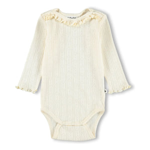 Molo - Foss Body Hearts Bio-Baumwolle | Elfenbein