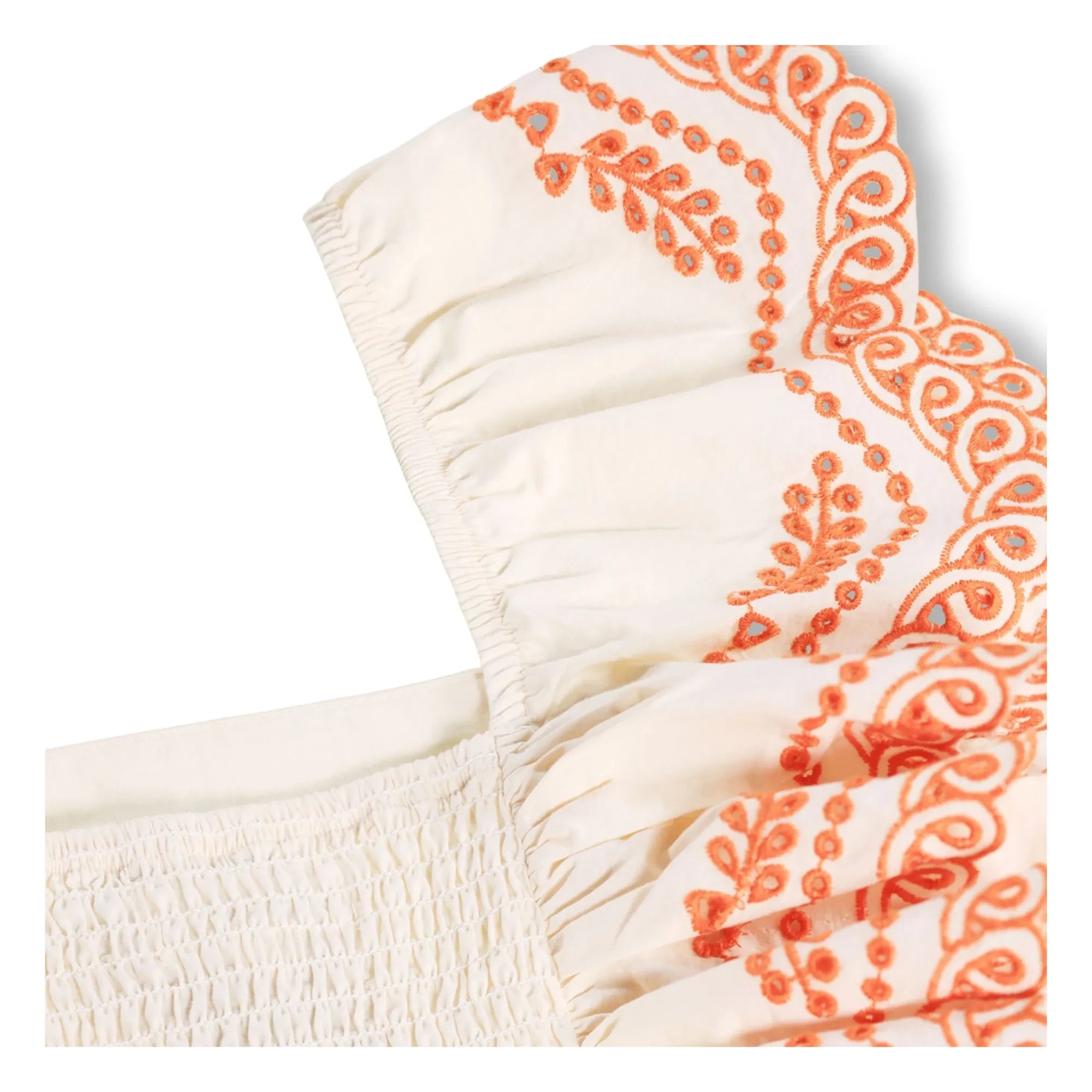 Molo - Volants Rosamond Conton Organic Top | Ivory
