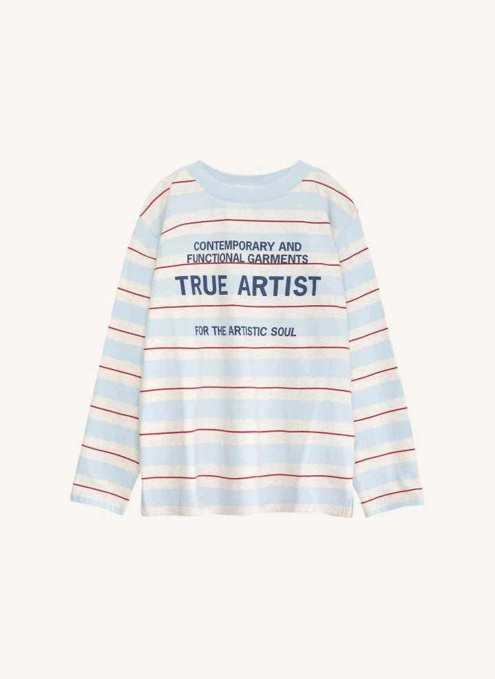 True Artist - Çizgili T-shirt N°16 | Açık mavi