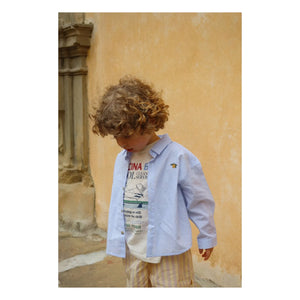 Konges Sløjd - Era Pool T-shirt Linen and Organic Cotton | White