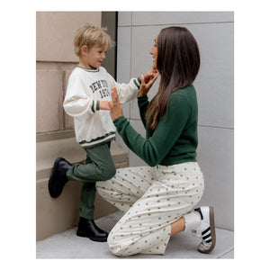 Rylee + Cru - Raglan Sweat New York Mini | Ecru