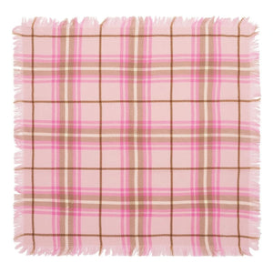 Bompard - Mini Kare Tartan Kaşmir Atkı | Cherry Wood