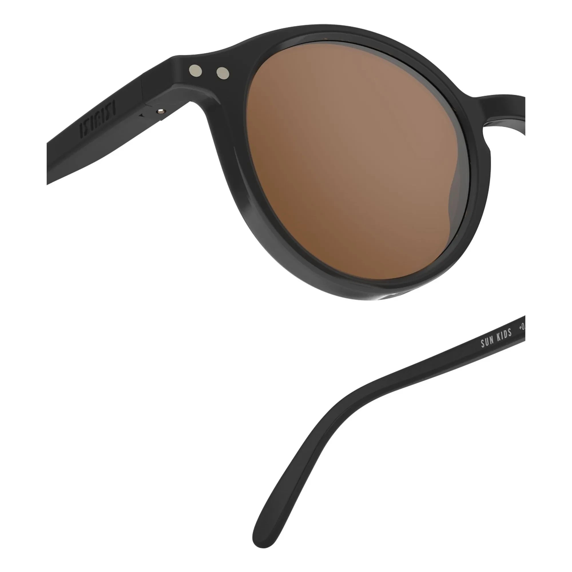IZIPIZI - Sonnenbrille #D Kinder | Glänzend Schwarz