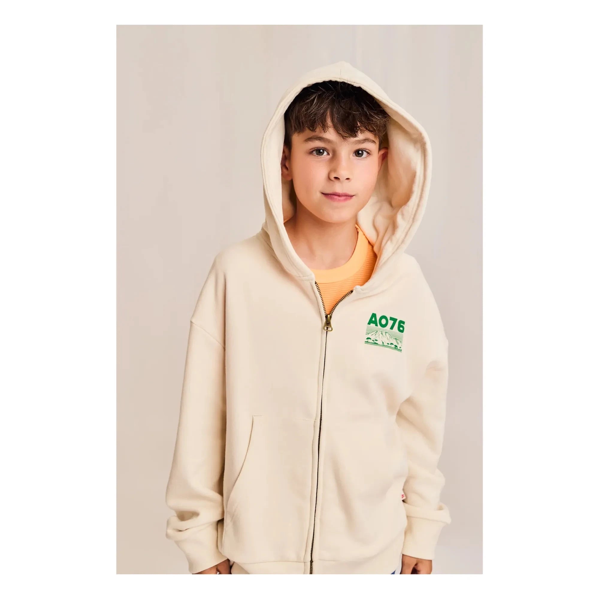 AO76 - Eldo geri dönüştürülmüş lifli sweatshirt | Ekru