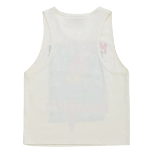 Maison Mangostan - Parrot strappy top | White
