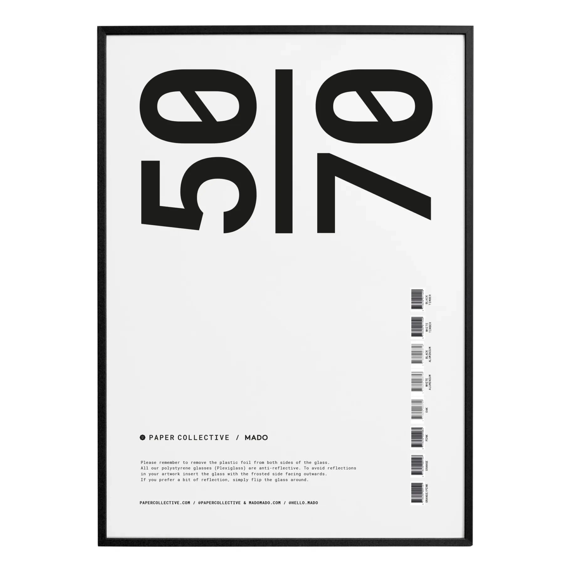 Paper Collective - Wooden Frame | Black