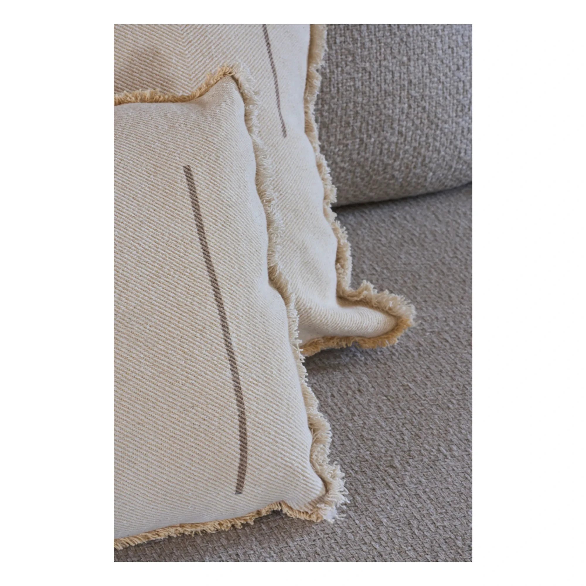 Lorena Canals - Doğal kare gabardin minder | Natural