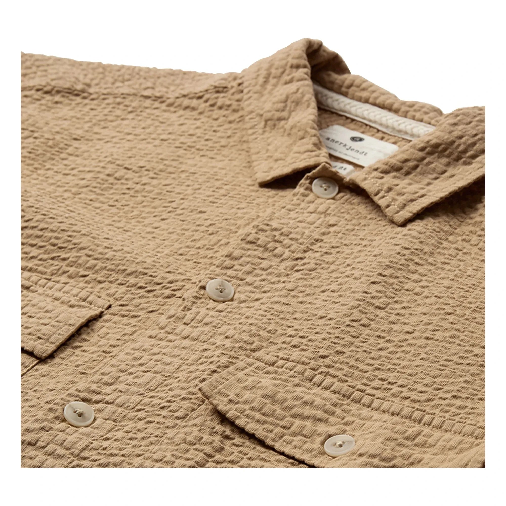Anerkjendt - Akotto Seersucker Hemd | Beige