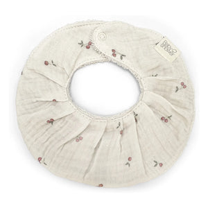 Babyshower - Bib Fancy Cherries | Ecru