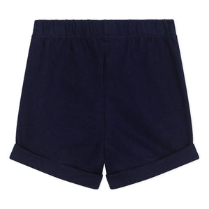 Petit Bateau – Shorts aus Bio-Baumwoll-Fleece | Nachtblau