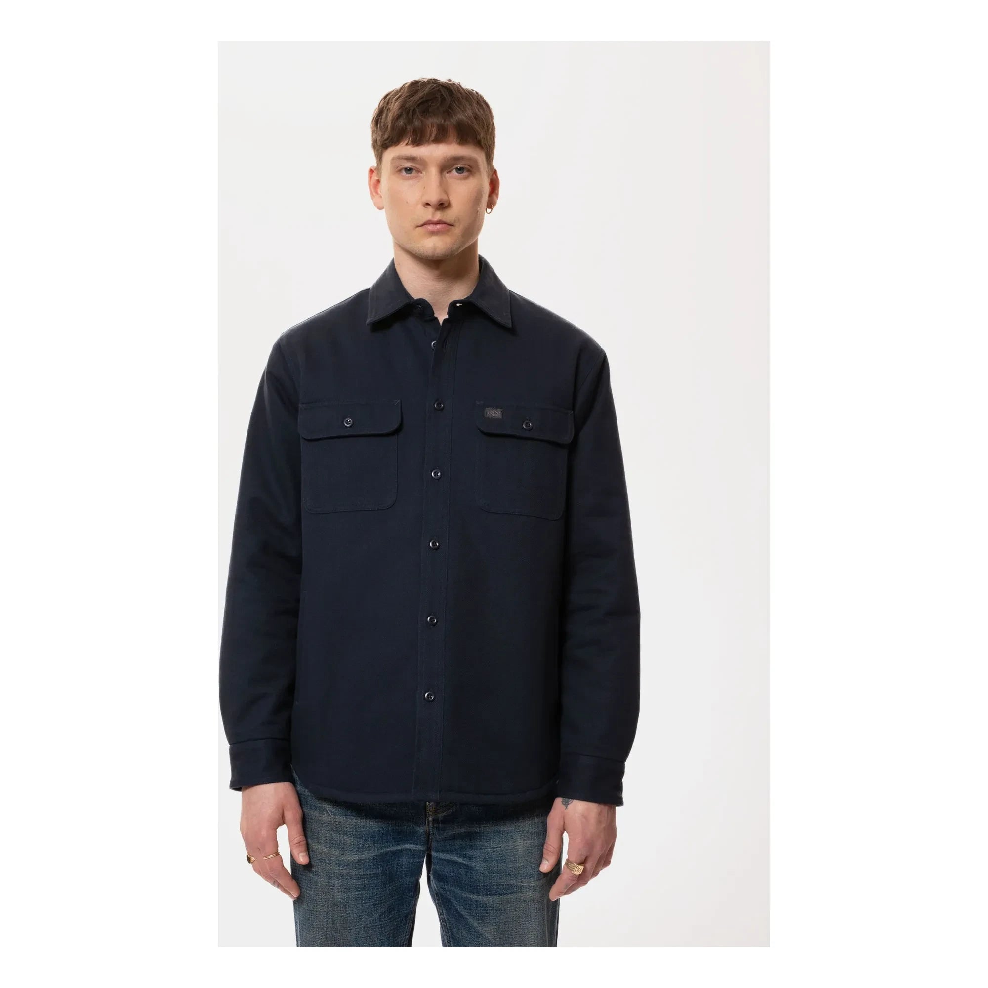 Nudie Jeans - Glenn Lined Overshirt | Dark Blue