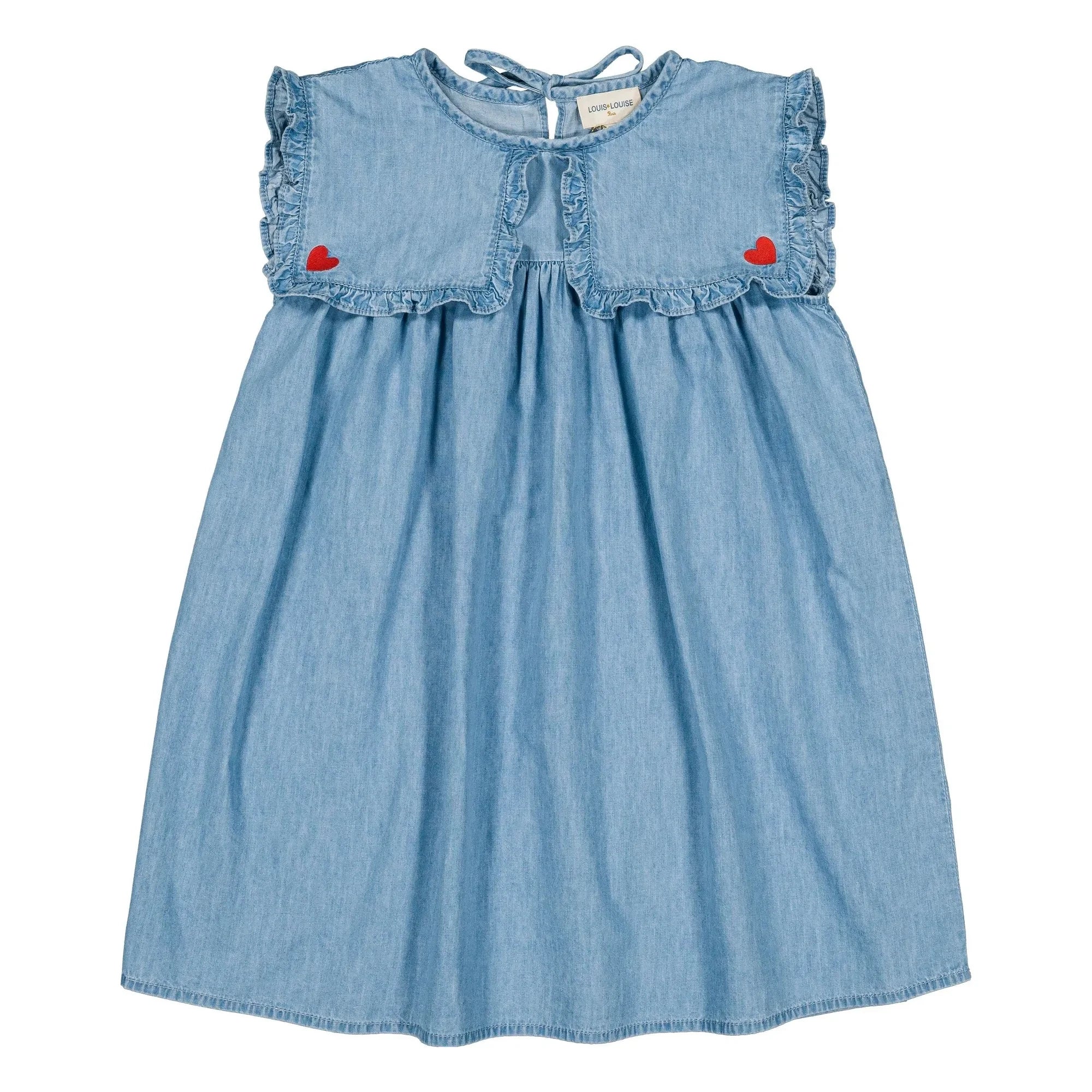 Louis Louise - Célestine Chambray Elbise | Açık Mavi