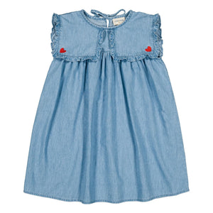 Louis Louise - Célestine Chambray Elbise | Açık Mavi