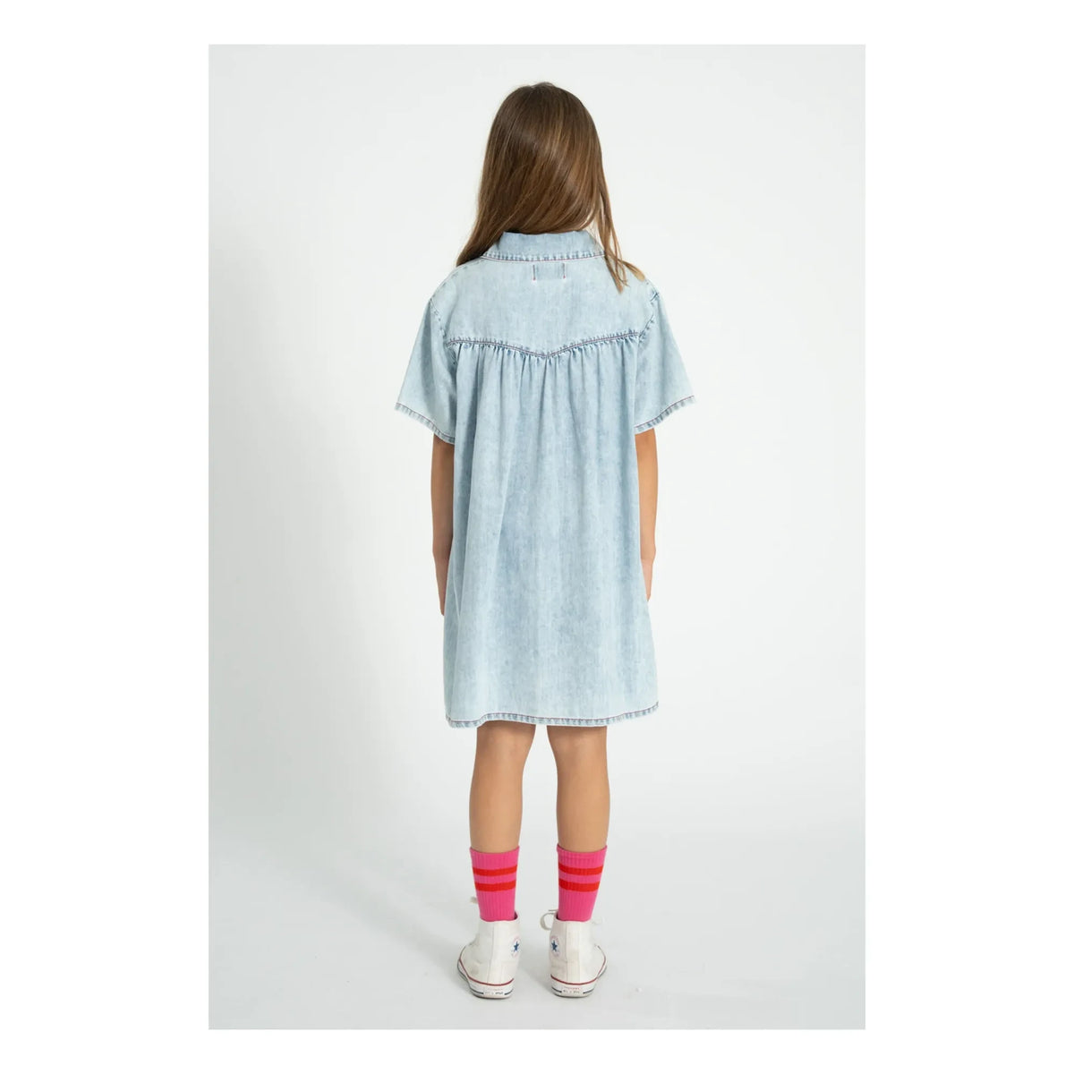 Piupiuchick - Denim Dress | Light Blue