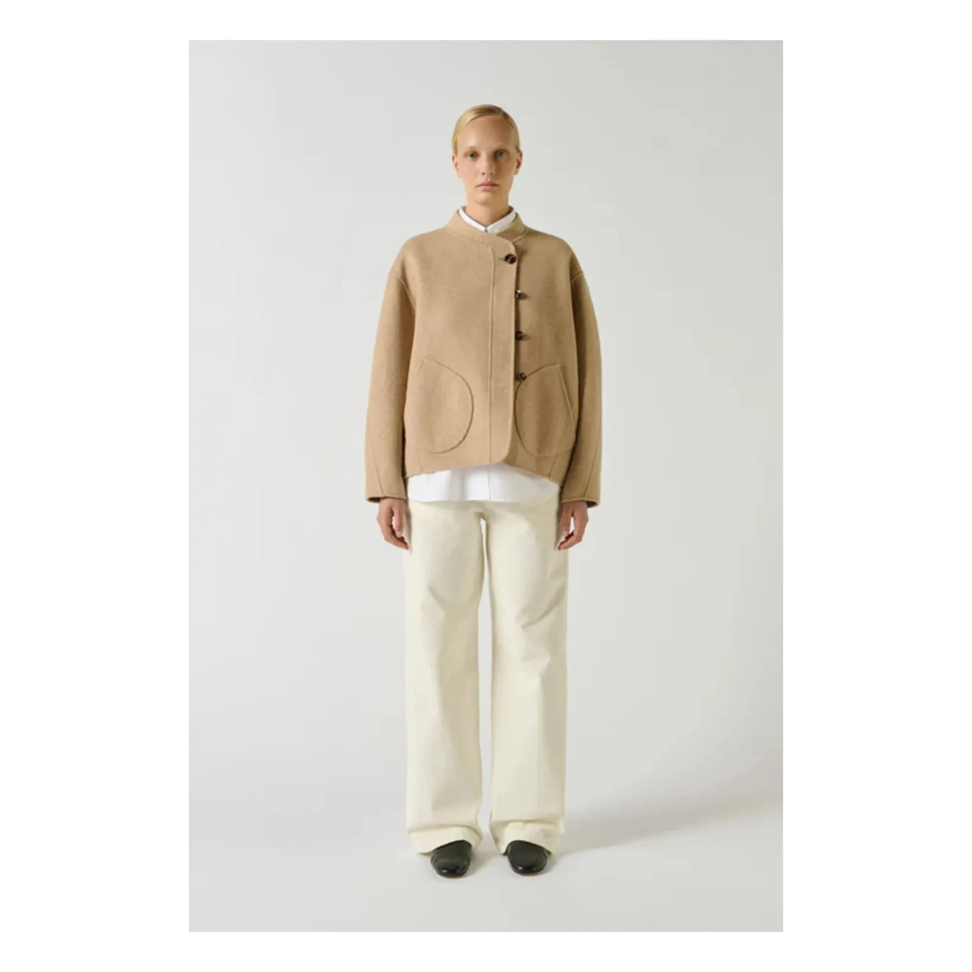 Soeur - Windsor Wollmantel | Heather beige