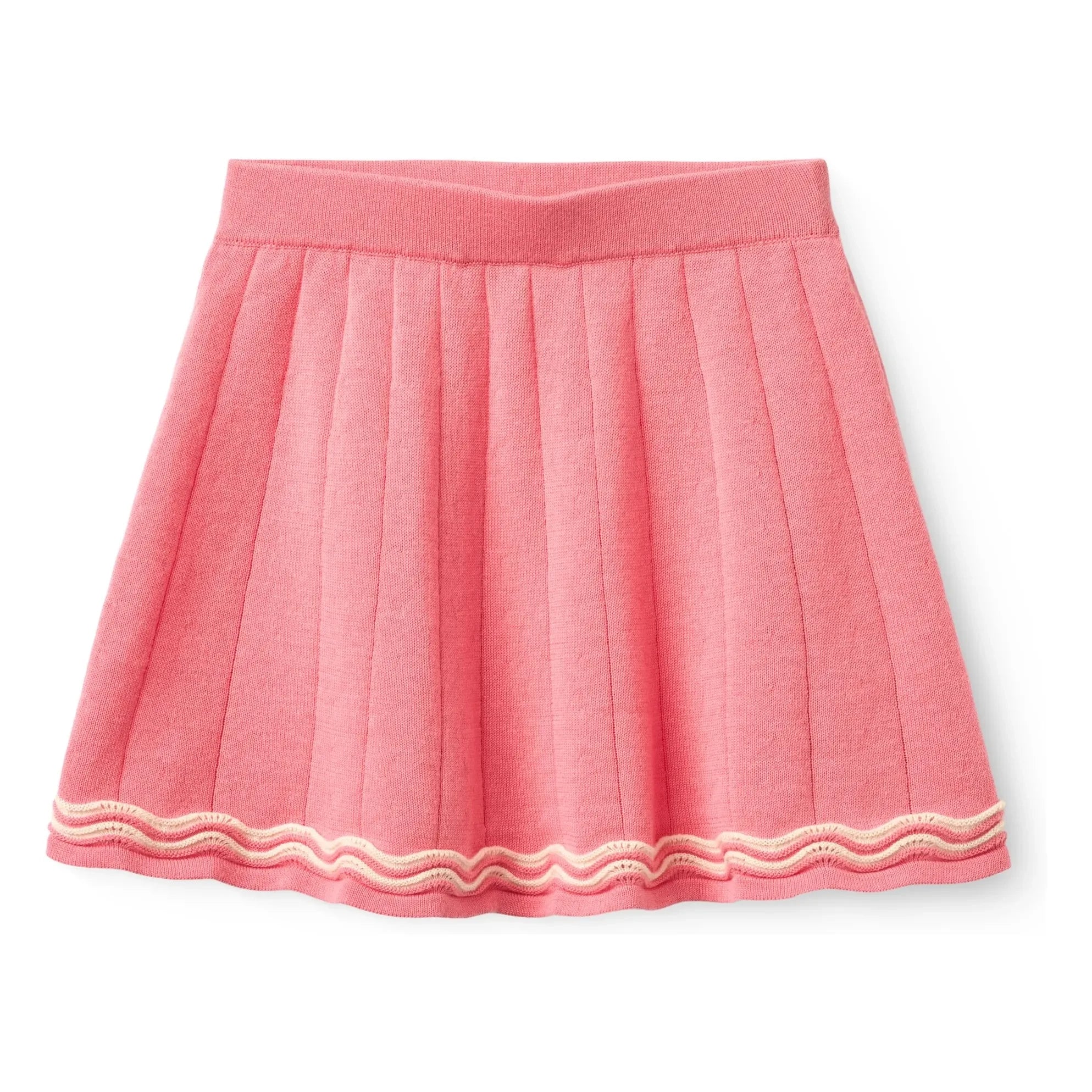 Copenhagen Colors – Tennisrock aus Bio-Baumwoll-Strick | Zuckerrosa