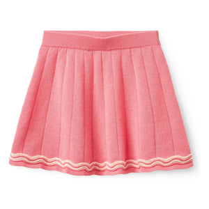 Copenhagen Colors – Tennisrock aus Bio-Baumwoll-Strick | Zuckerrosa