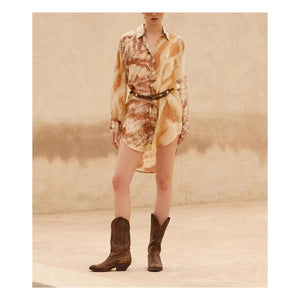 Mes Demoiselles - Smirf Seidenhemd | Beige