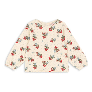 Konges Sløjd - Chleo Cerises Bio-Baumwollbluse | Beige