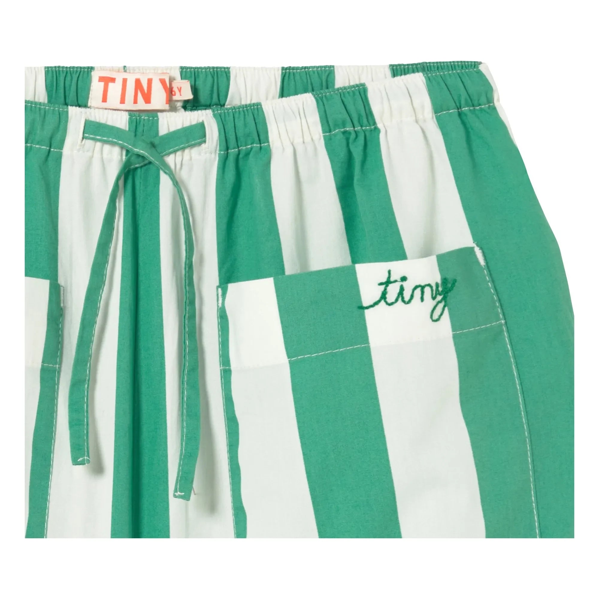 Tinycottons - Grüne Gestreifte Hose