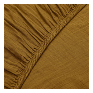 Haomy - Cotton Voile Fitted Sheet | Gold