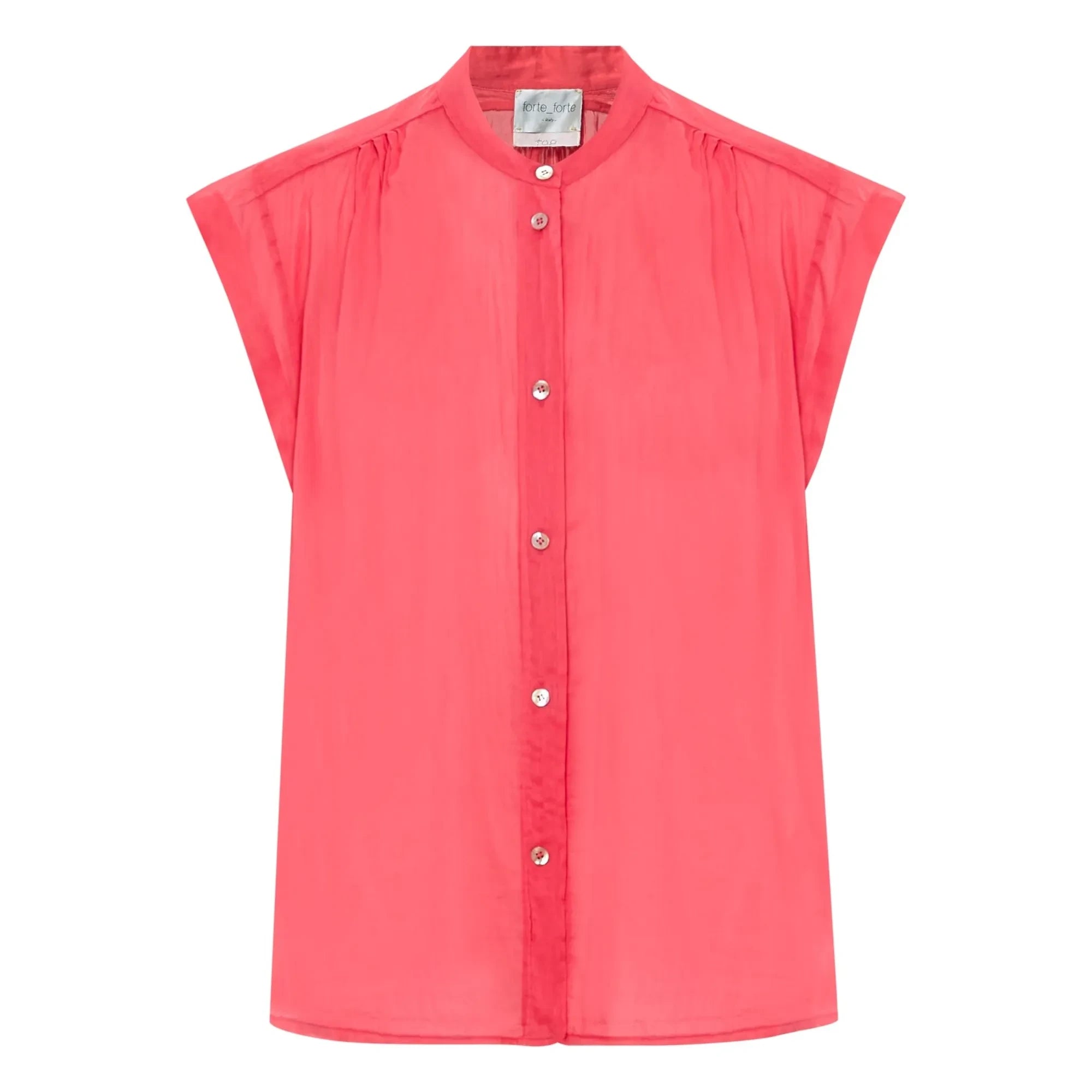 Forte Forte - Cotton and Silk Voile Blouse | Pink