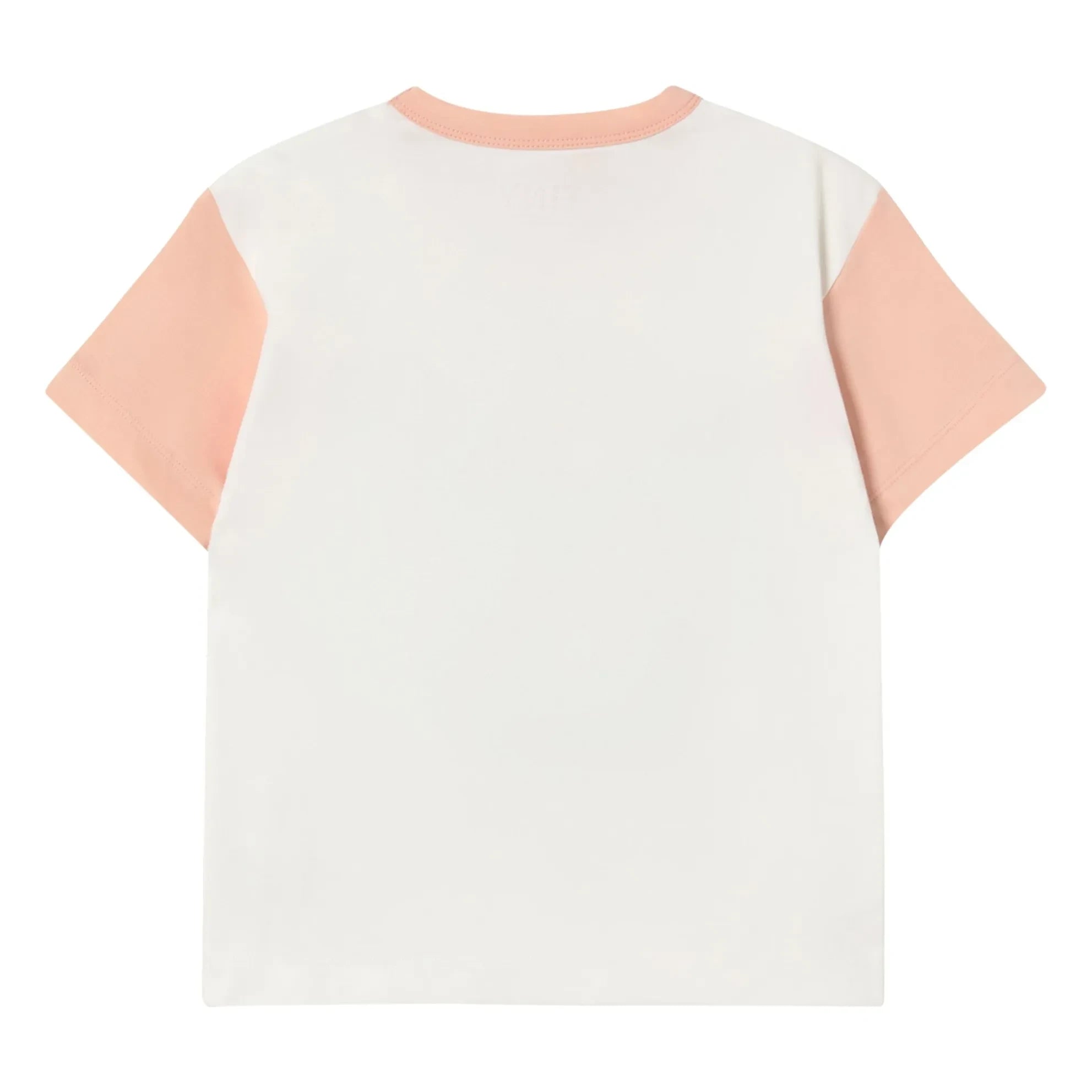 Tinycottons - Giverny Colour Blocked Organic Cotton T-Shirt | Powder Pink
