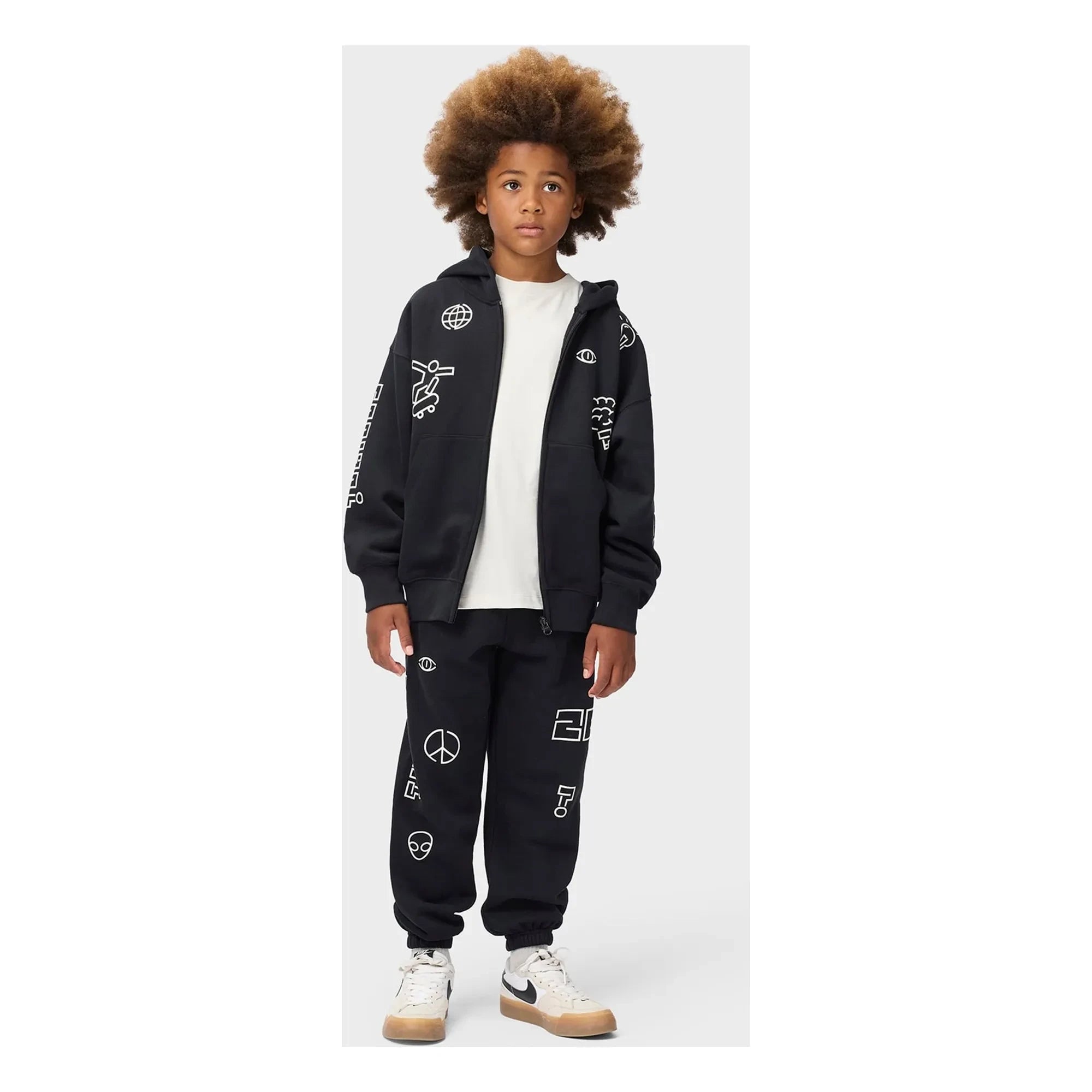 Molo - Marley Patch Fermuarlı Sweatshirt | Siyah