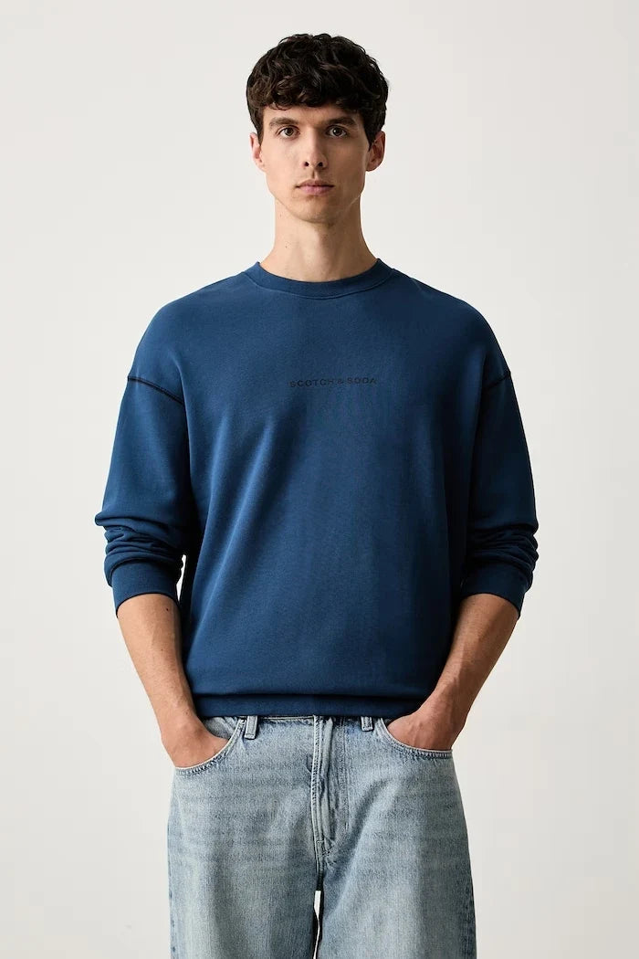 Scotch & Soda erkek kapüşonlu pamuklu sweatshirt