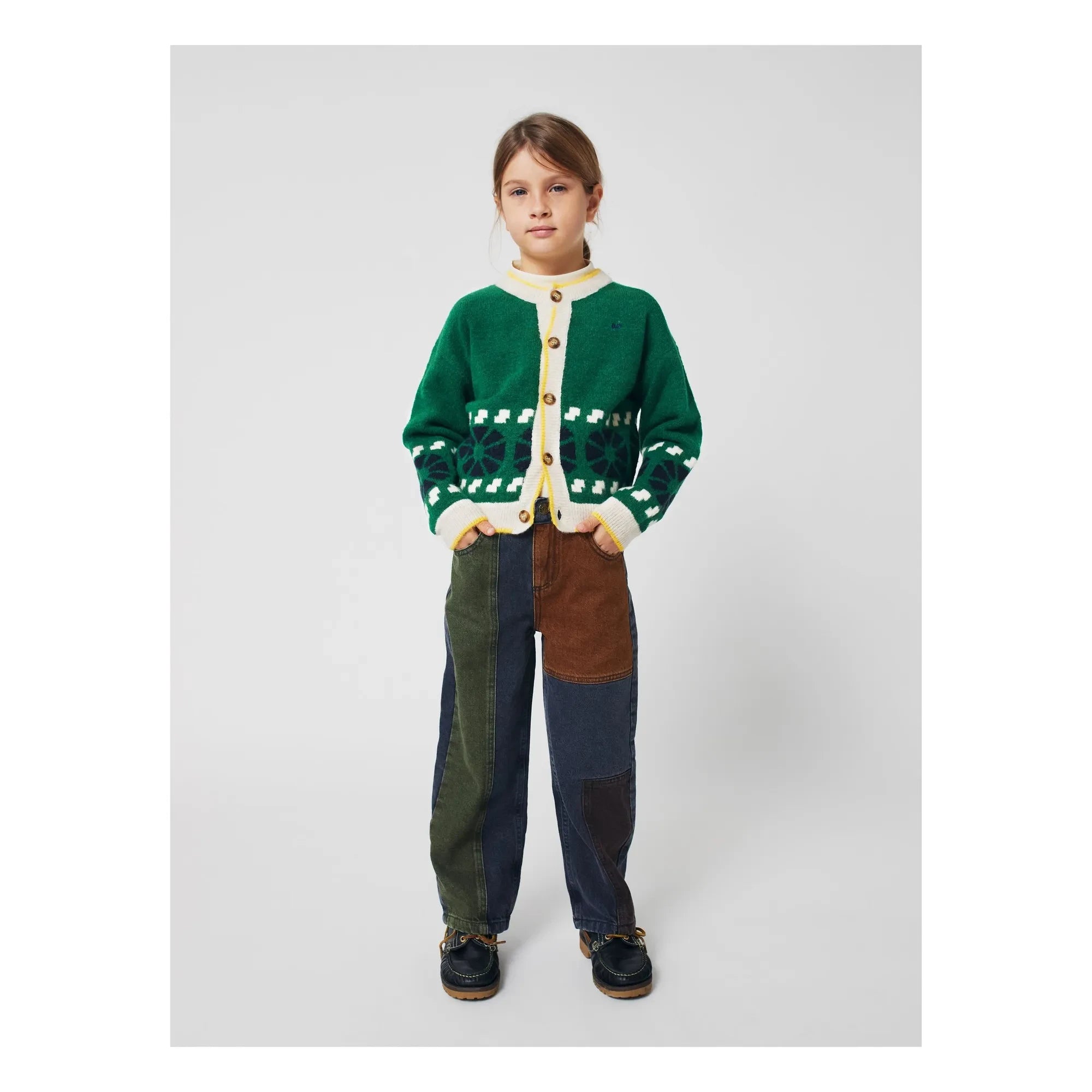 Bobo Choses - Organik pamuklu yoke jean | Gri