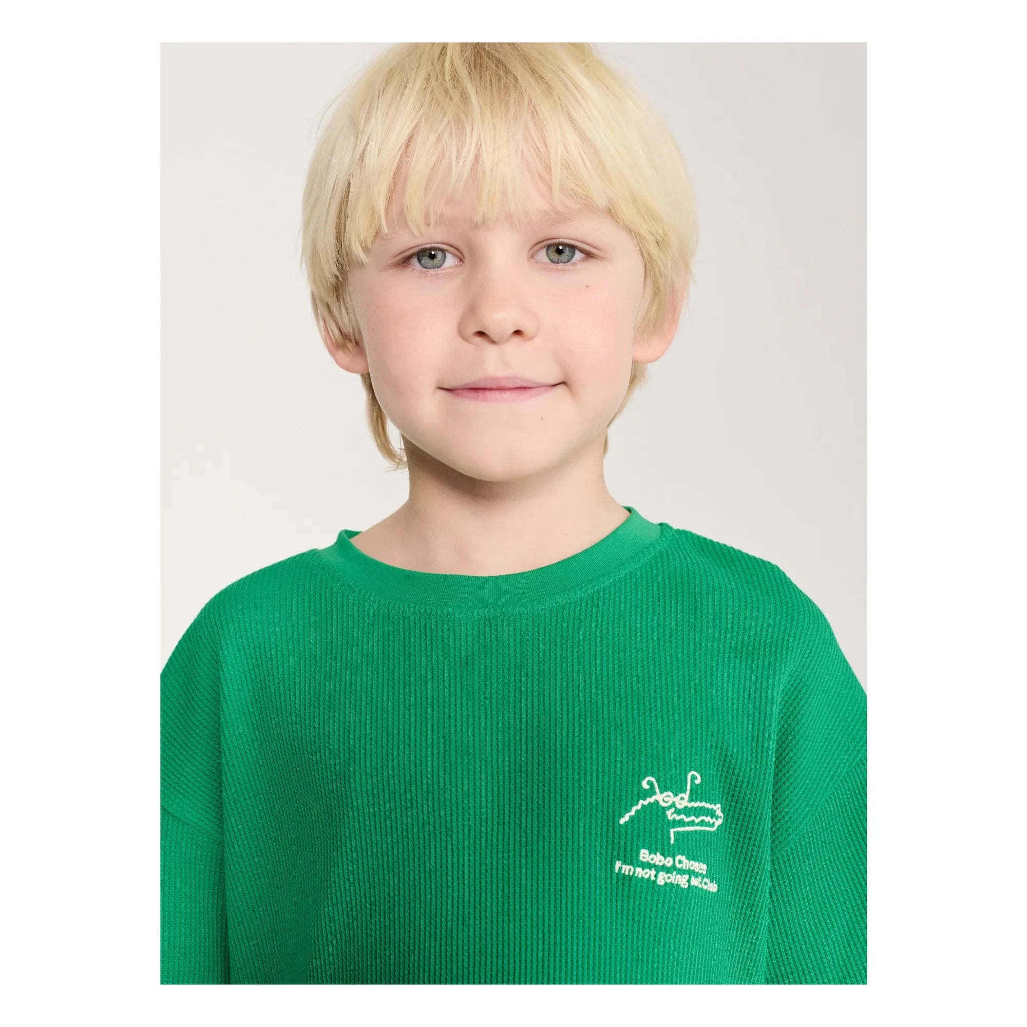 Bobo Choses - Krokodil-T-Shirt und Shorts aus Bio-Baumwolle | Grün