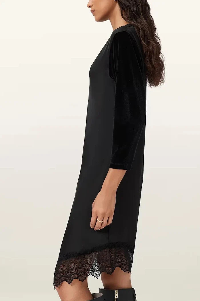 AllSaints Kadife Elbise