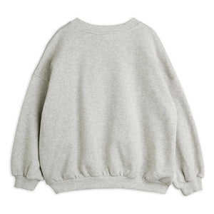 Mini Rodini - Bio-Baumwoll-Sweatshirt „Planète“ | Heather Grey